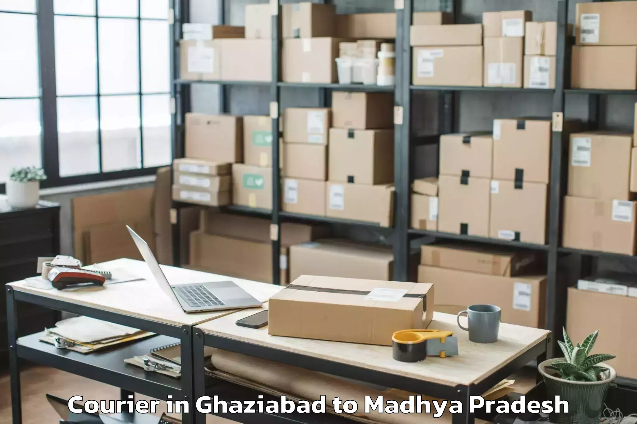 Easy Ghaziabad to Agar Courier Booking